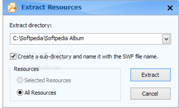 Fortop SWF Resources Extractor screenshot 2