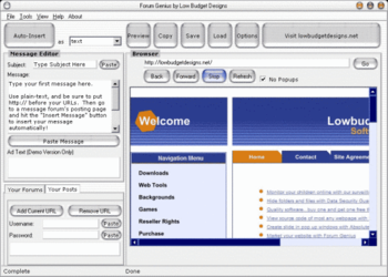 Forum Genius screenshot