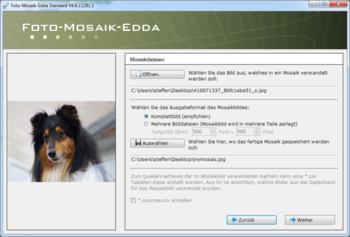 Foto-Mosaik-Edda screenshot