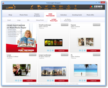 FotoInsight Designer (formerly CeWe Photo Book) screenshot