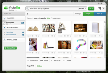 Fotolia Desktop screenshot