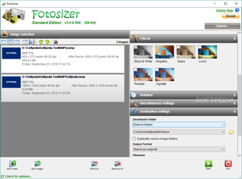 Fotosizer screenshot 2