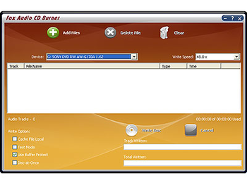 Fox Audio CD Burner screenshot