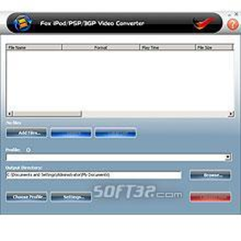 Fox iPod/PSP/3GP Video Converter screenshot 3