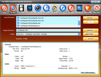 Fox Video Converter screenshot