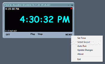 Fox's Alarm Clock screenshot 2