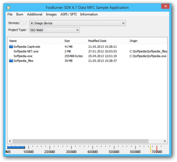 FoxBurner SDK (formerly Pixbyte Burning SDK) screenshot