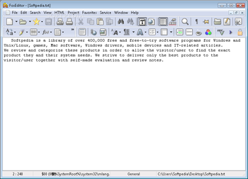 FoxEditor screenshot