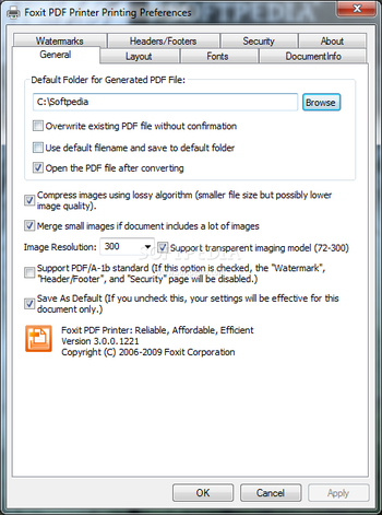 Foxit PDF Creator screenshot