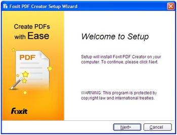 Foxit PDF Creator screenshot