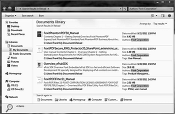 Foxit PDF IFilter Server screenshot