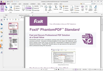 Foxit PhantomPDF Standard screenshot