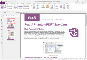 Foxit PhantomPDF Standard screenshot