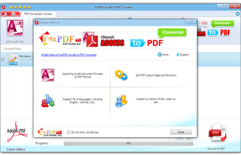 FoxPDF Accdb to PDF Converter screenshot