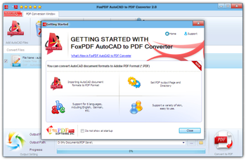 FoxPDF AutoCAD to PDF Converter screenshot
