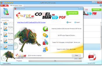 FoxPDF CDR to PDF Converter screenshot