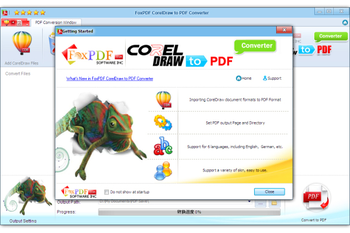 FoxPDF CorelDraw to PDF Converter screenshot