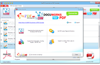 FoxPDF DocuWorks to PDF Converter screenshot