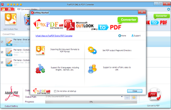 FoxPDF EML to PDF Converter screenshot