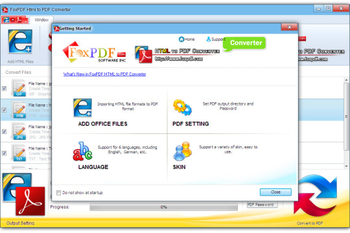 FoxPDF HTML to PDF Converter screenshot