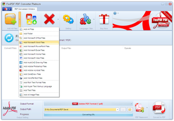 FoxPDF PDF Converter Platinum screenshot
