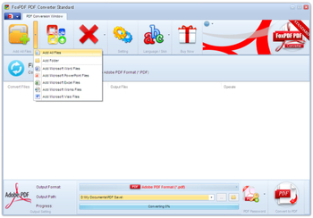 FoxPDF PDF Converter Standard screenshot