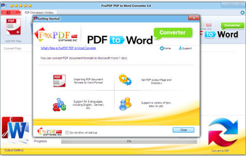 FoxPDF PDF to Word Converter screenshot