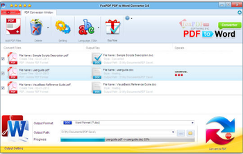 FoxPDF PDF to Word Converter screenshot 2
