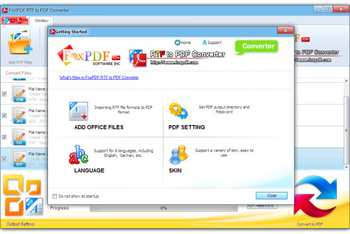 FoxPDF RTF to PDF Converter screenshot