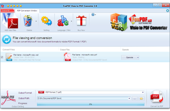 FoxPDF Visio to PDF Converter screenshot