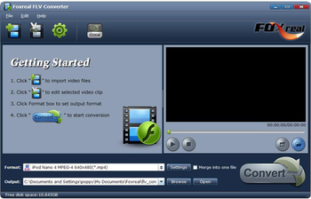 Foxreal FLV Converter screenshot