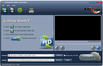 Foxreal HD Video Converter screenshot