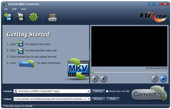 Foxreal MKV Converter screenshot 2