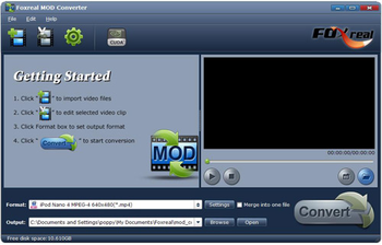 Foxreal MOD Converter screenshot