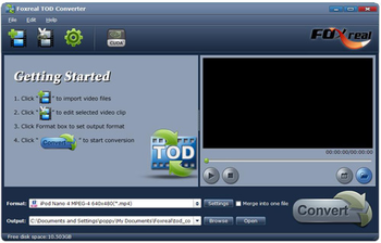 Foxreal TOD Converetr screenshot 2