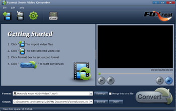 Foxreal Xoom Video Conveter screenshot