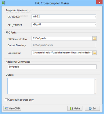 FPC Crosscompiler Maker screenshot