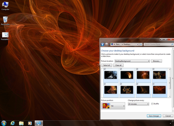 Fractals Theme screenshot
