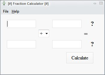 Fraction Calculator screenshot