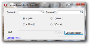 Fraction Calculator screenshot