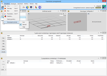 Framsticks screenshot 3