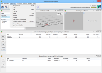 Framsticks screenshot 4