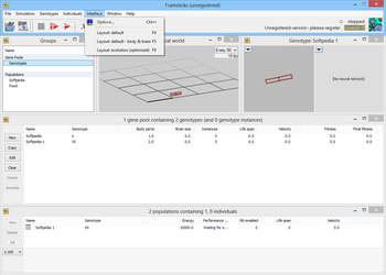 Framsticks screenshot 5