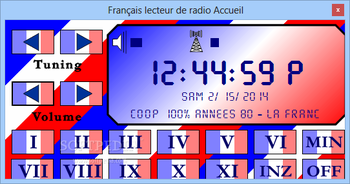 FranÃ§ais lecteur de radio Accueil screenshot