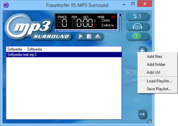 Fraunhofer IIS MP3 Surround Player screenshot 2