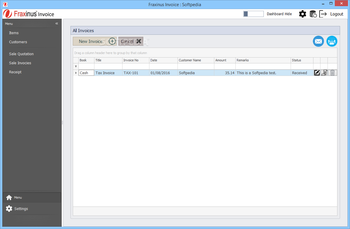 Fraxinus Invoice screenshot 10