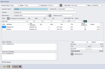 Fraxinus Invoice screenshot 11