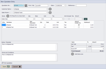 Fraxinus Invoice screenshot 9