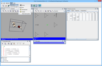 Fred. Framsticks Editor screenshot 2