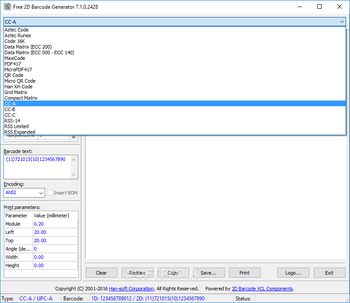 Free 2D Barcode Generator screenshot 2